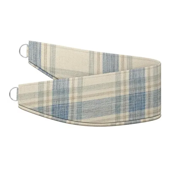 Curtain Tieback Check Design - Duck Egg
