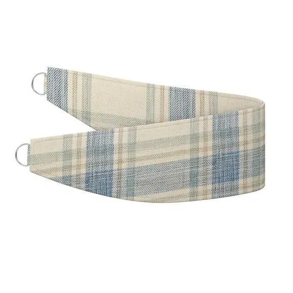 Curtain Tieback Check Design - Duck Egg