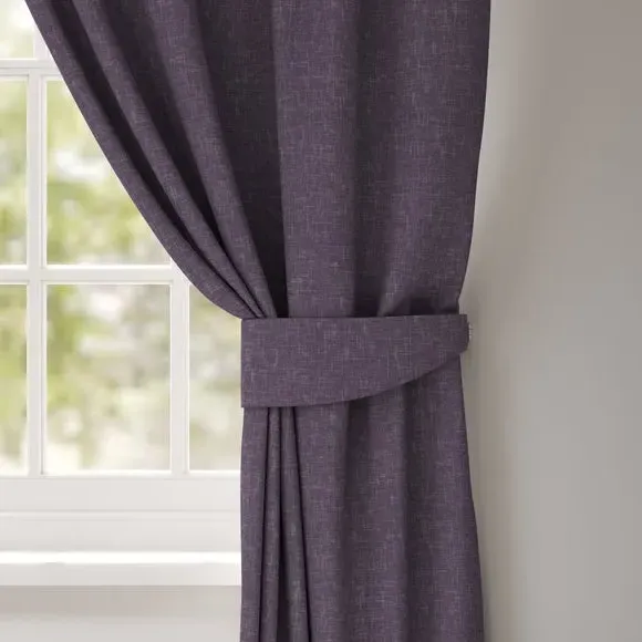 Curtain Tieback Fire Retardant - Grape, Fabric image