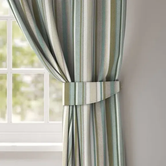 Curtain Tieback Fire Retardant - Jade, Fabric image