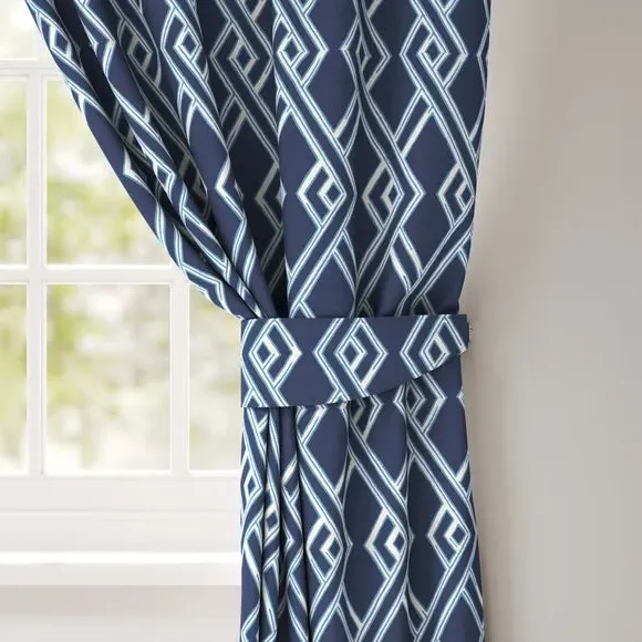 Curtain Tieback Fire Retardant - Lapis, Fabric image