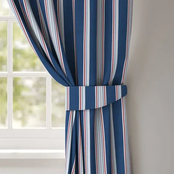 Curtain Tieback Fire Retardant - Nautical Stripe image