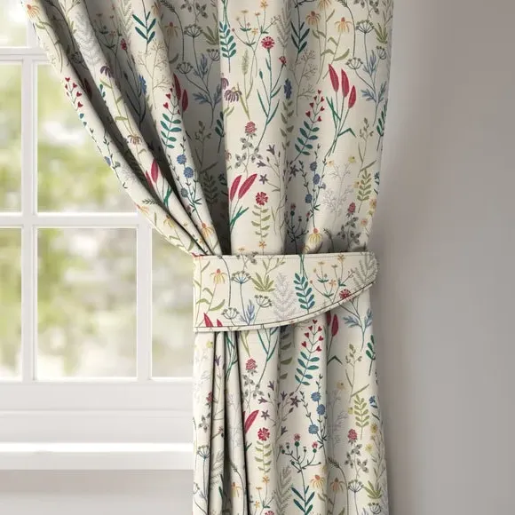 Curtain Tieback Floral Design - Chintz, Polyester