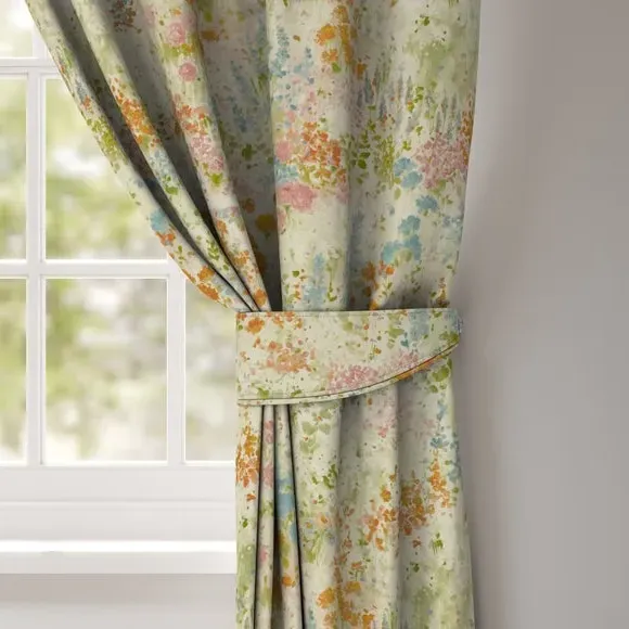 Curtain Tieback Floral Print - Clementine, Cotton