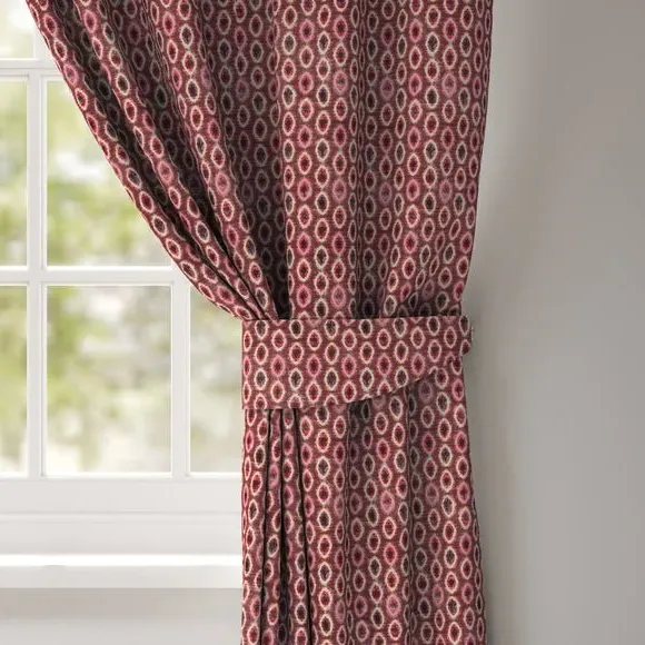 Curtain Tieback Geometric - Rosso, Polyester