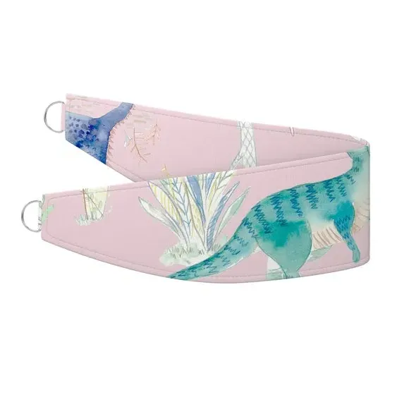 Curtain Tieback Jurassic Print - Pink, Cotton