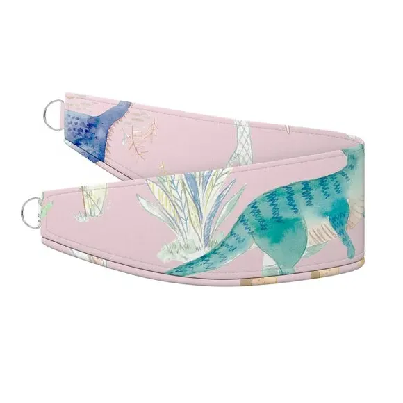 Curtain Tieback Jurassic Print - Pink, Cotton