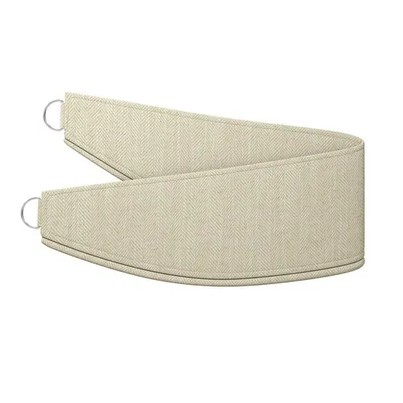 Curtain Tieback - Natural, Herringbone Fabric