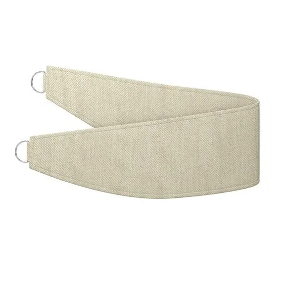 Curtain Tieback - Natural, Herringbone Fabric