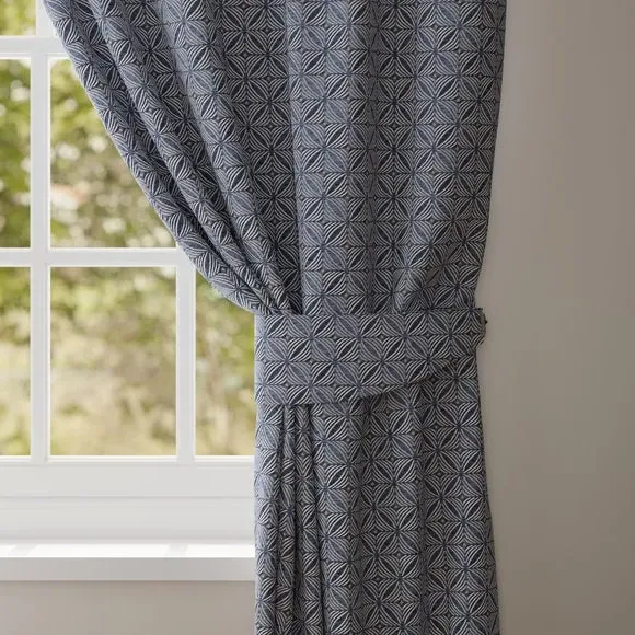 Curtain Tieback - Navy, Chenille image