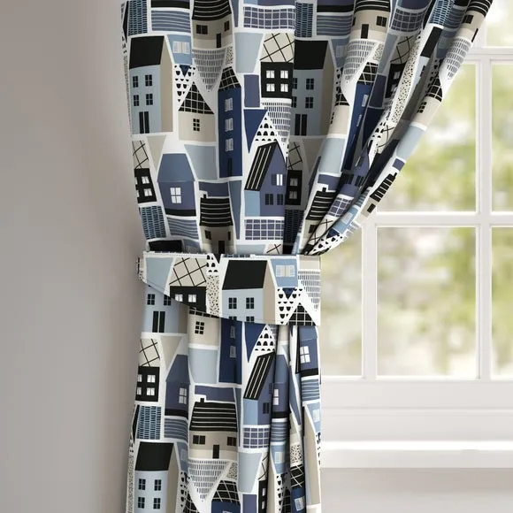 Curtain Tieback - Navy, Cotton image