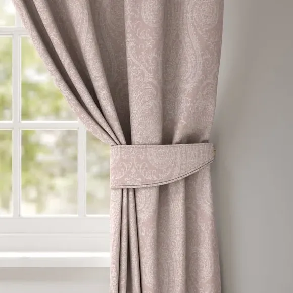 Curtain Tieback Patterned - Dusky Rose