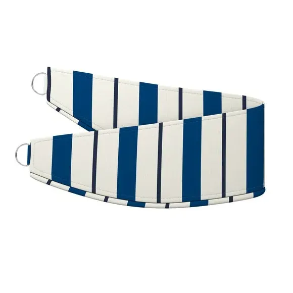 Curtain Tieback Striped - Navy, Cotton