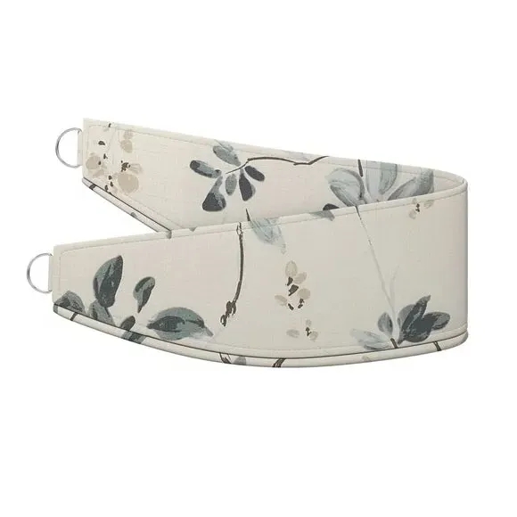 Curtain Tieback - Teal, Oriental Pattern