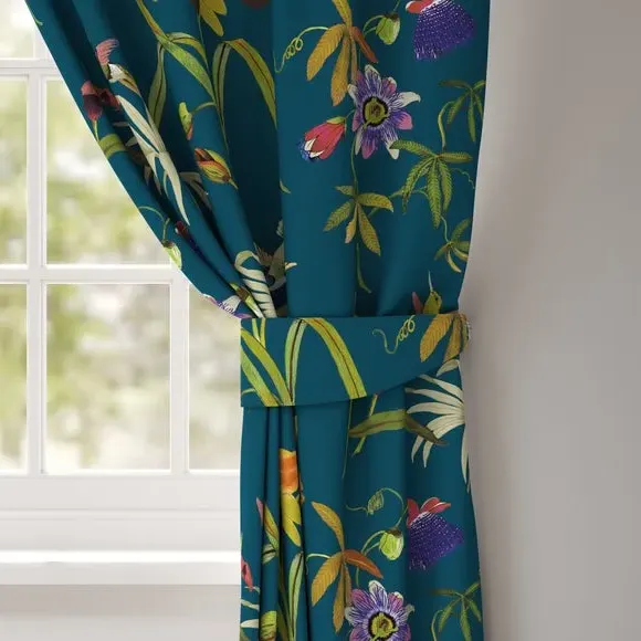 Curtain Tieback - Teal, Velvet image