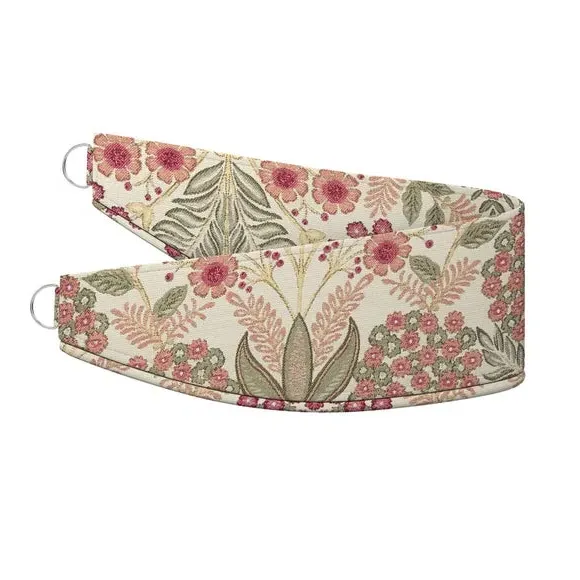 Curtain Tieback Traditional Weave - Raspberry