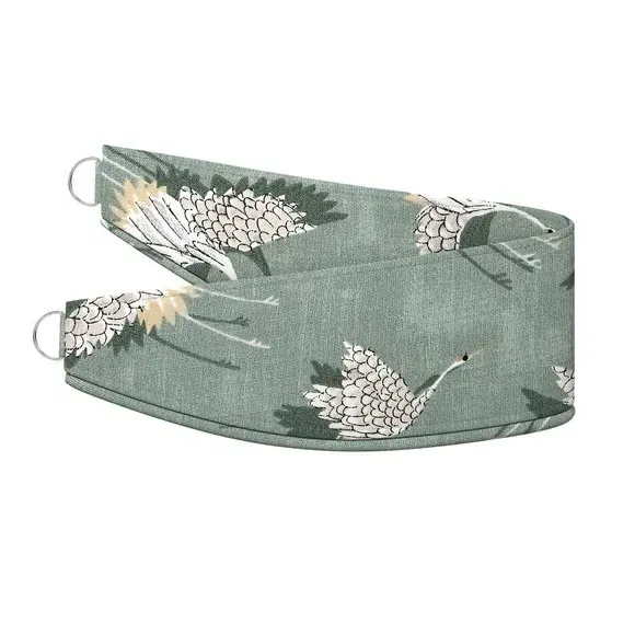 Curtain Tieback with Bird Design - Olive