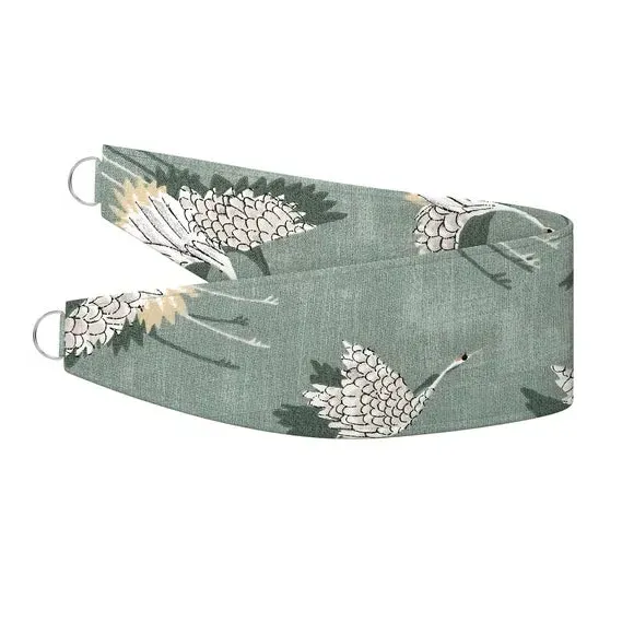 Curtain Tieback with Bird Design - Olive