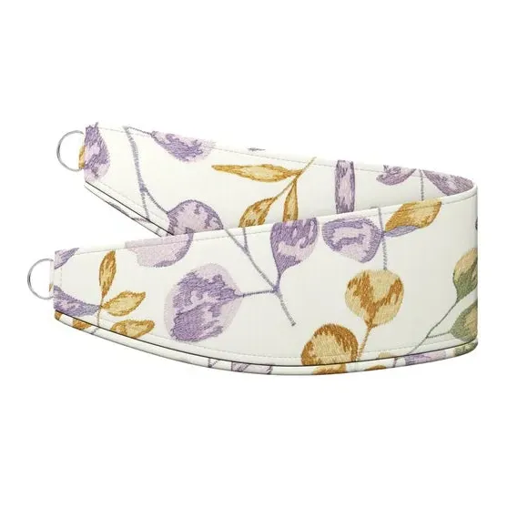 Curtain Tieback with Botanical Design - Amethyst