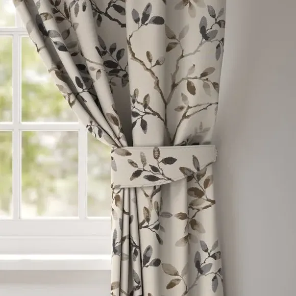 Curtain Tieback with Branch Design - Denim image