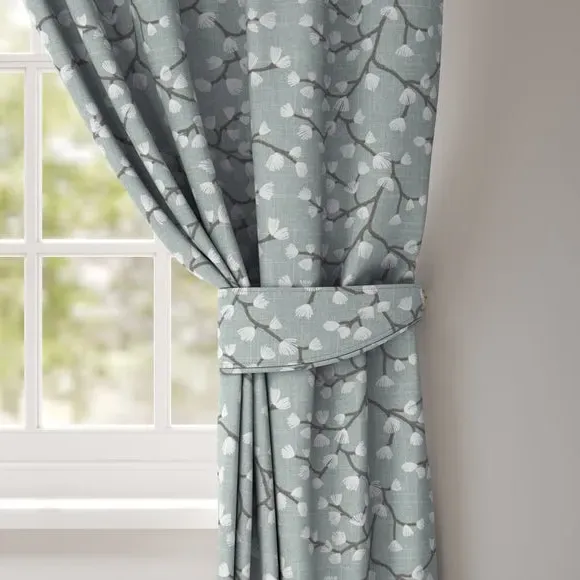 Curtain Tieback with Branch Design - Seafoam