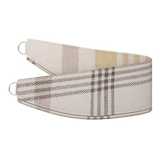 Curtain Tieback with Check Design - Ochre