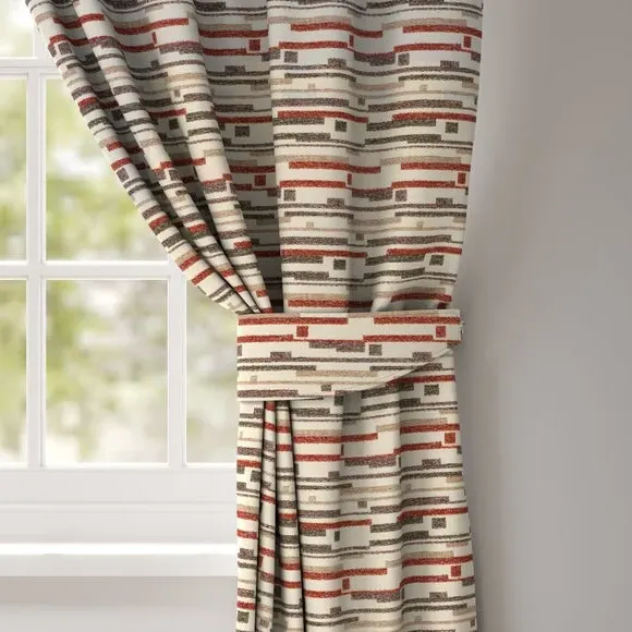 Curtain Tieback with Chrome Ring - Santos Spice image
