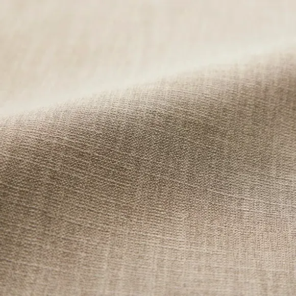 Curtain Tieback with Chrome Rings - Hessian