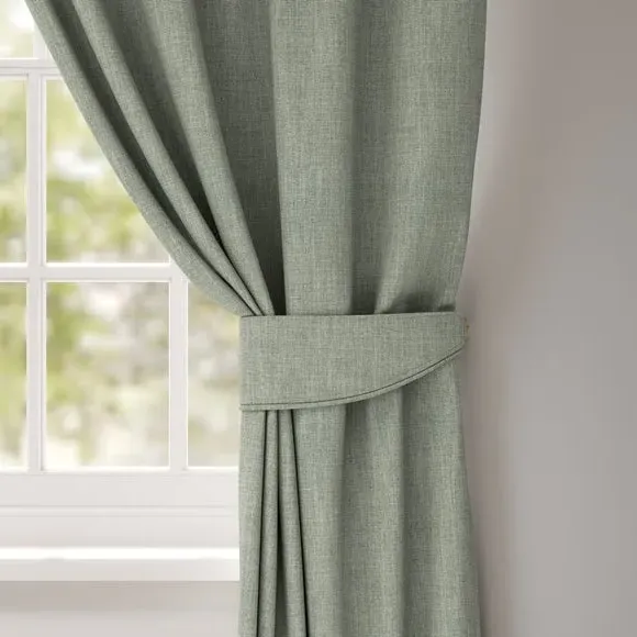 Curtain Tieback with Chrome Rings - Jade