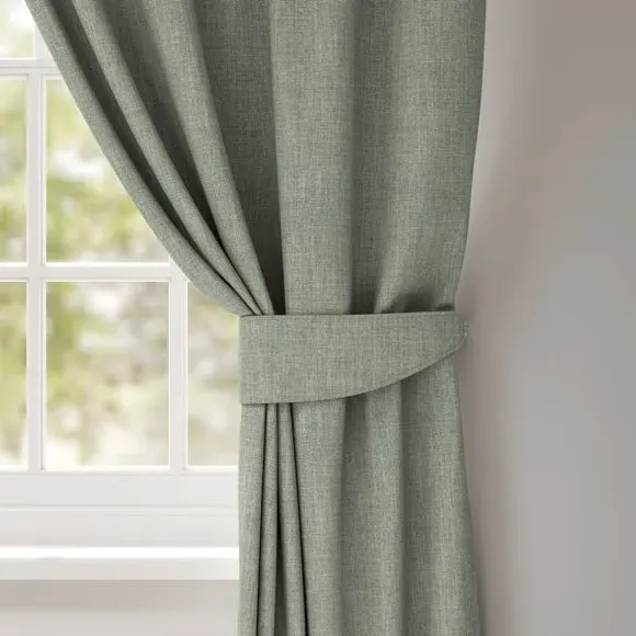 Curtain Tieback with Chrome Rings - Jade
