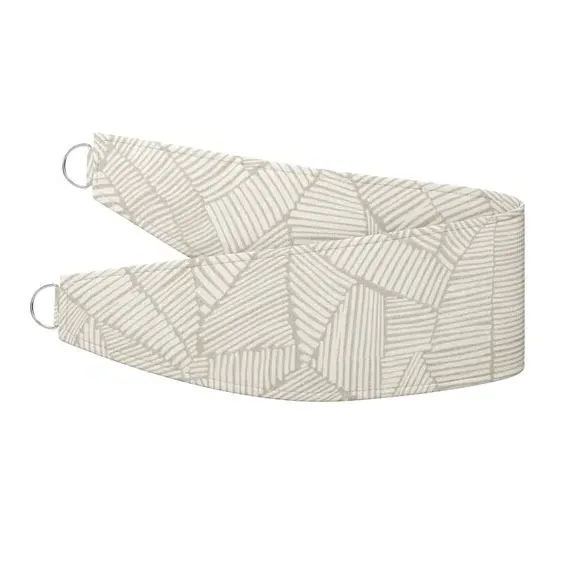 Curtain Tieback with Chrome Rings - Mineral, Cotton