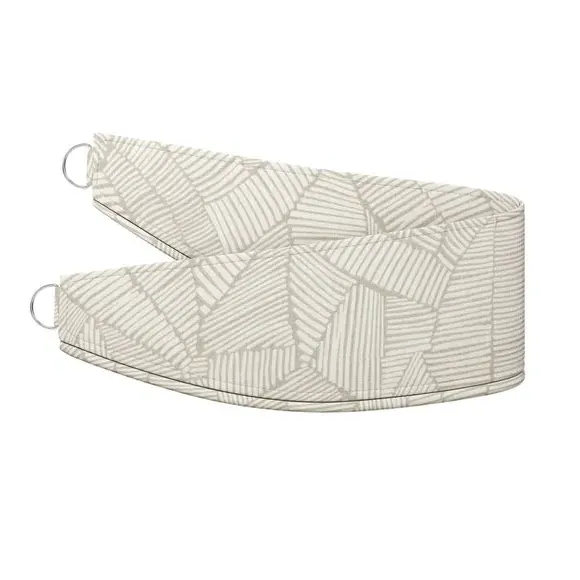 Curtain Tieback with Chrome Rings - Mineral, Cotton