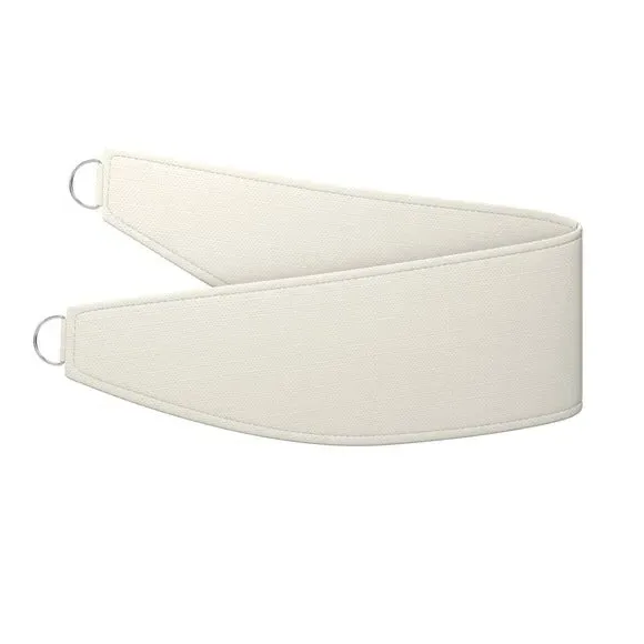 Curtain Tieback with Chrome Rings - Natural