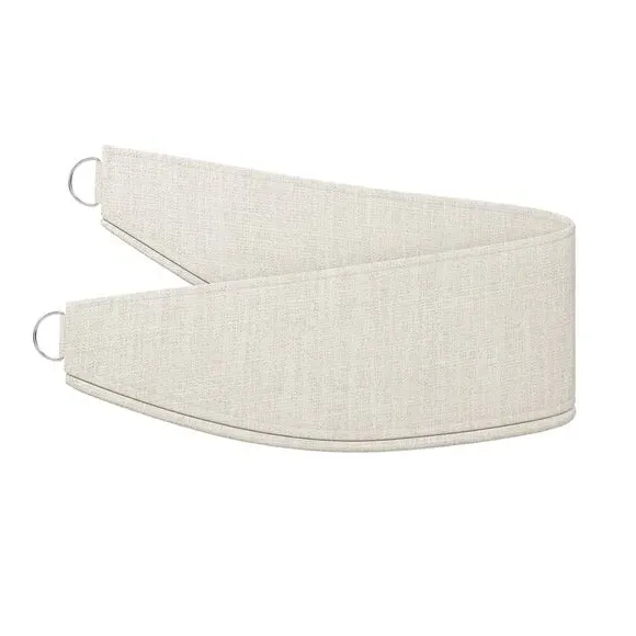 Curtain Tieback with Chrome Rings - Pearl