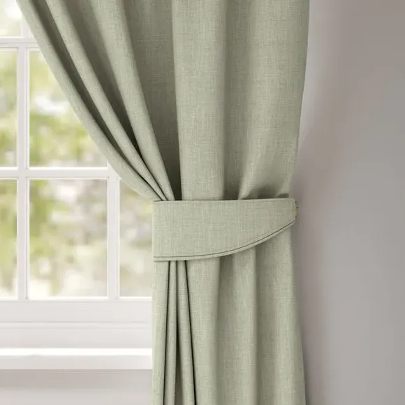 Curtain Tieback with Chrome Rings - Pistachio