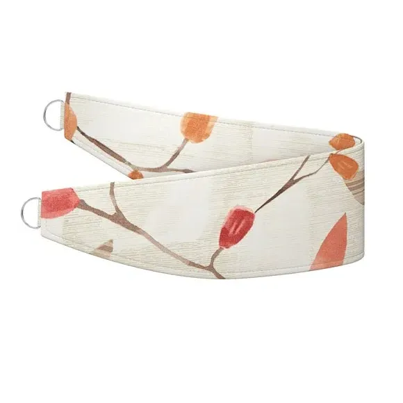 Curtain Tieback with Chrome Rings - Rosso