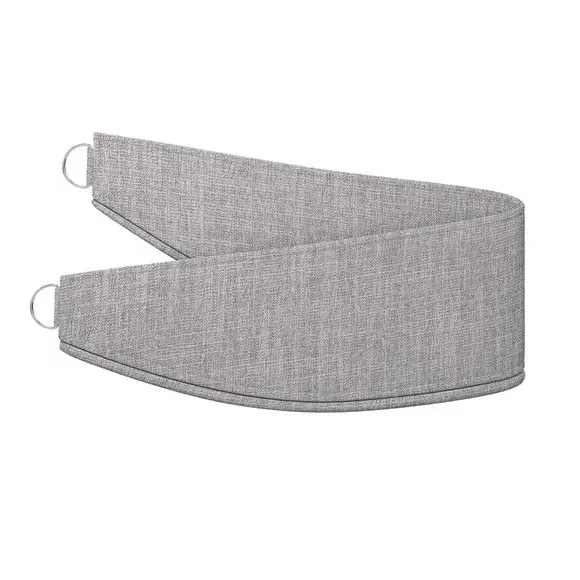 Curtain Tieback with Chrome Rings - Silver