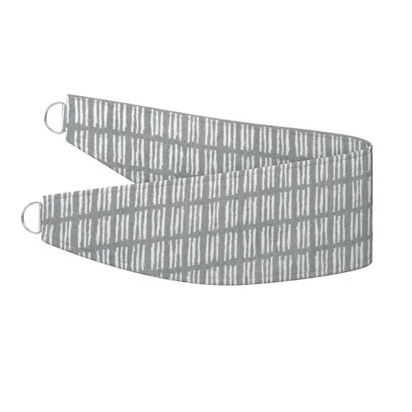 Curtain Tieback with Chrome Rings - Slate