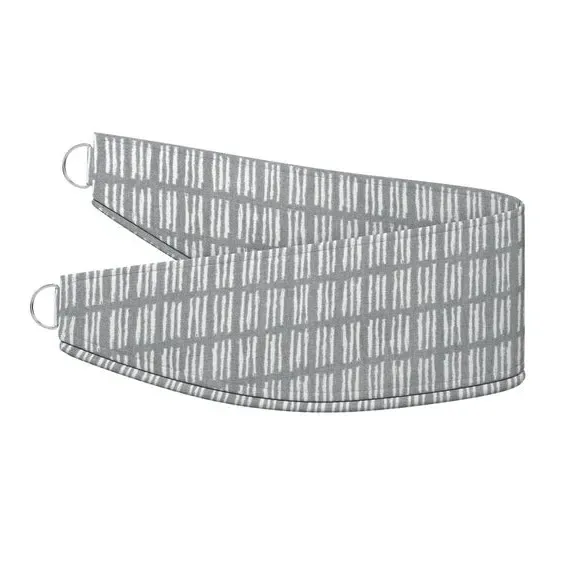 Curtain Tieback with Chrome Rings - Slate