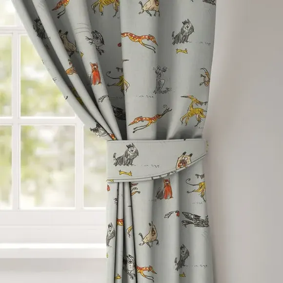Curtain Tieback with Dog Design - Multi