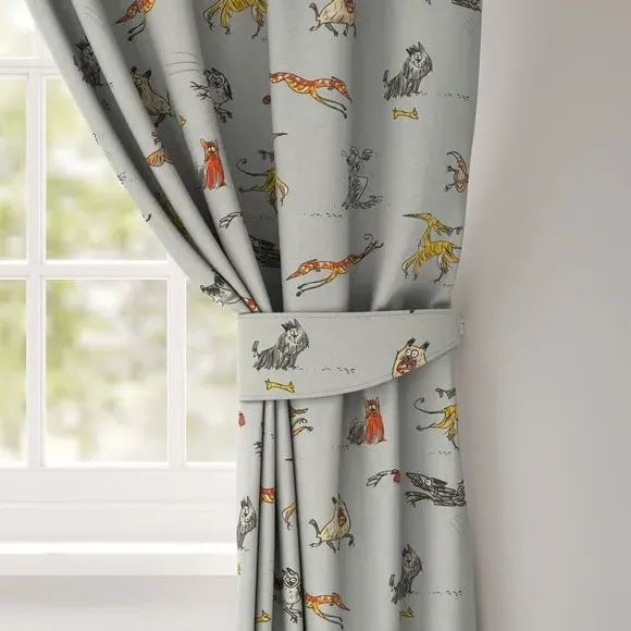 Curtain Tieback with Dog Design - Multi image