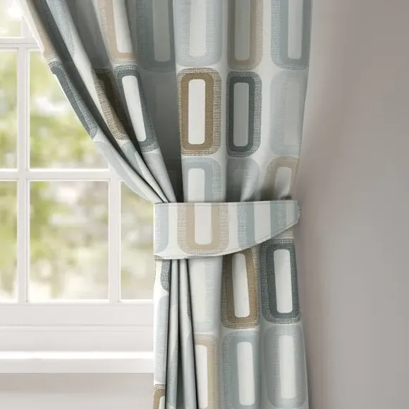 Curtain Tieback with Edge Options - Duck Egg