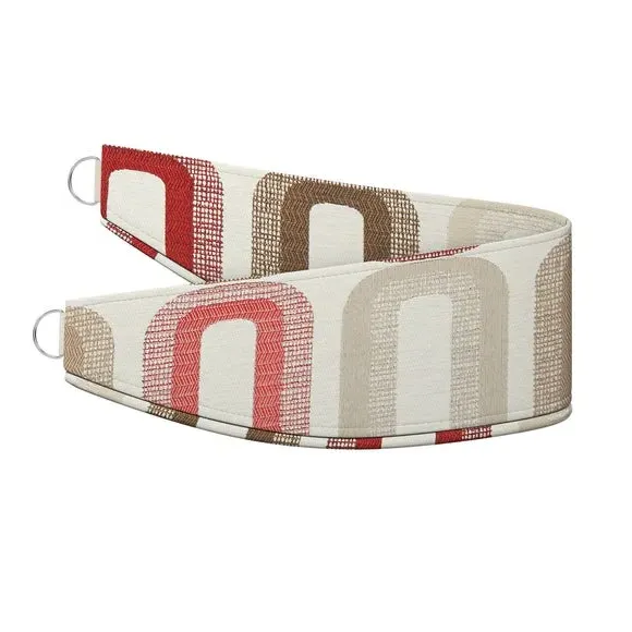 Curtain Tieback with Edge Options - Rosso