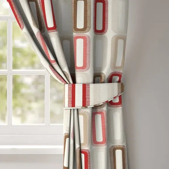 Curtain Tieback with Edge Options - Rosso
