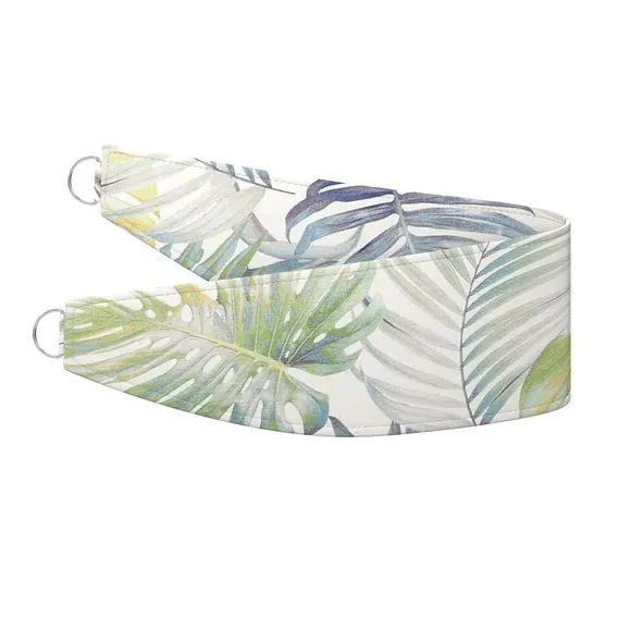Curtain Tieback with Embossed Design - Silver