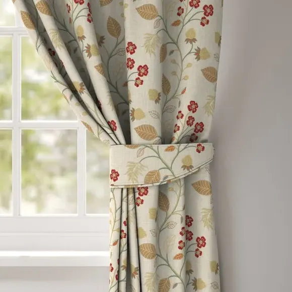 Curtain Tieback with Embroidery - Chintz, Polycotton