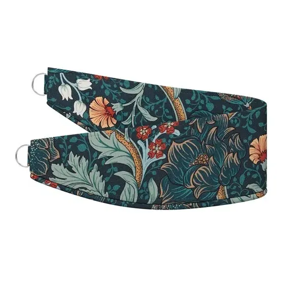 Curtain Tieback with Floral Design - Jade
