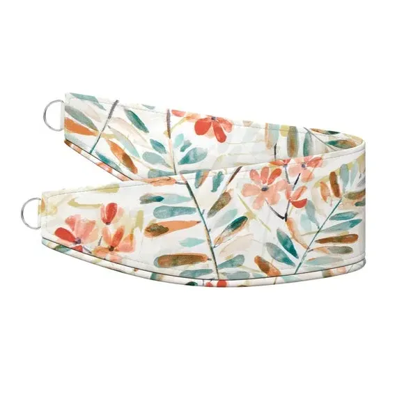 Curtain Tieback with Floral Design - Mineral