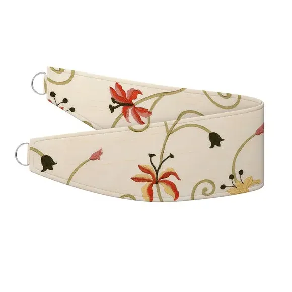 Curtain Tieback with Floral Design - Multi