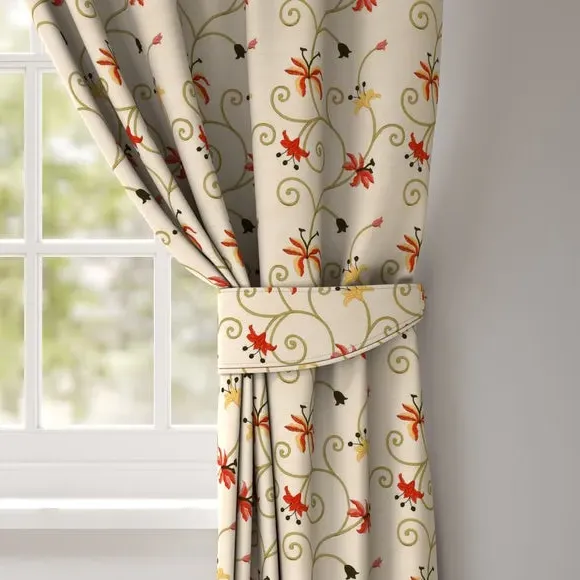 Curtain Tieback with Floral Design - Multi